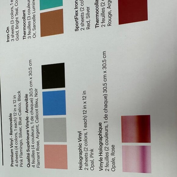 Cricut Materials Value Pack With Premium Vinyl Iron-On Transfer Tape & Weeder 12 - Picture 7 of 12